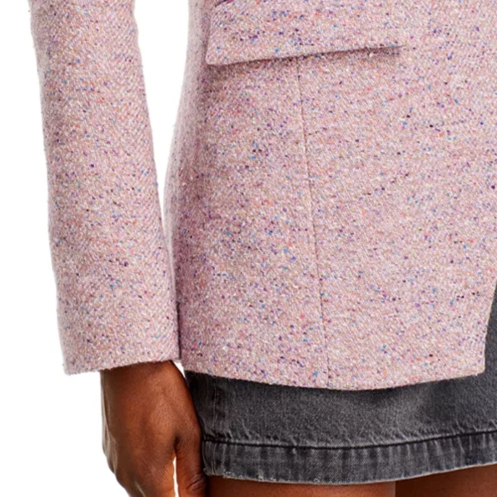 Derek Lam Light Pink Tweed Blazer Noah single breasted - Picture 3 of 7